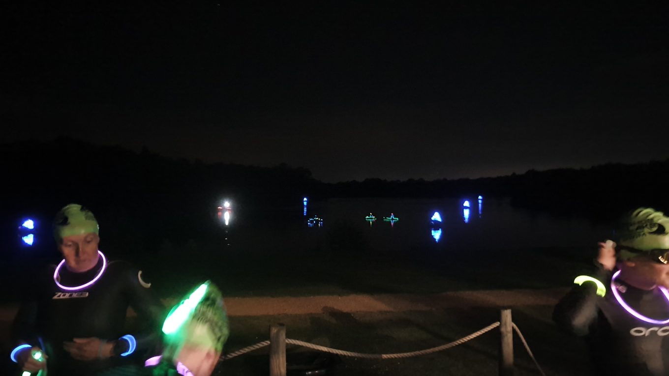 Horseshoe Lake at night